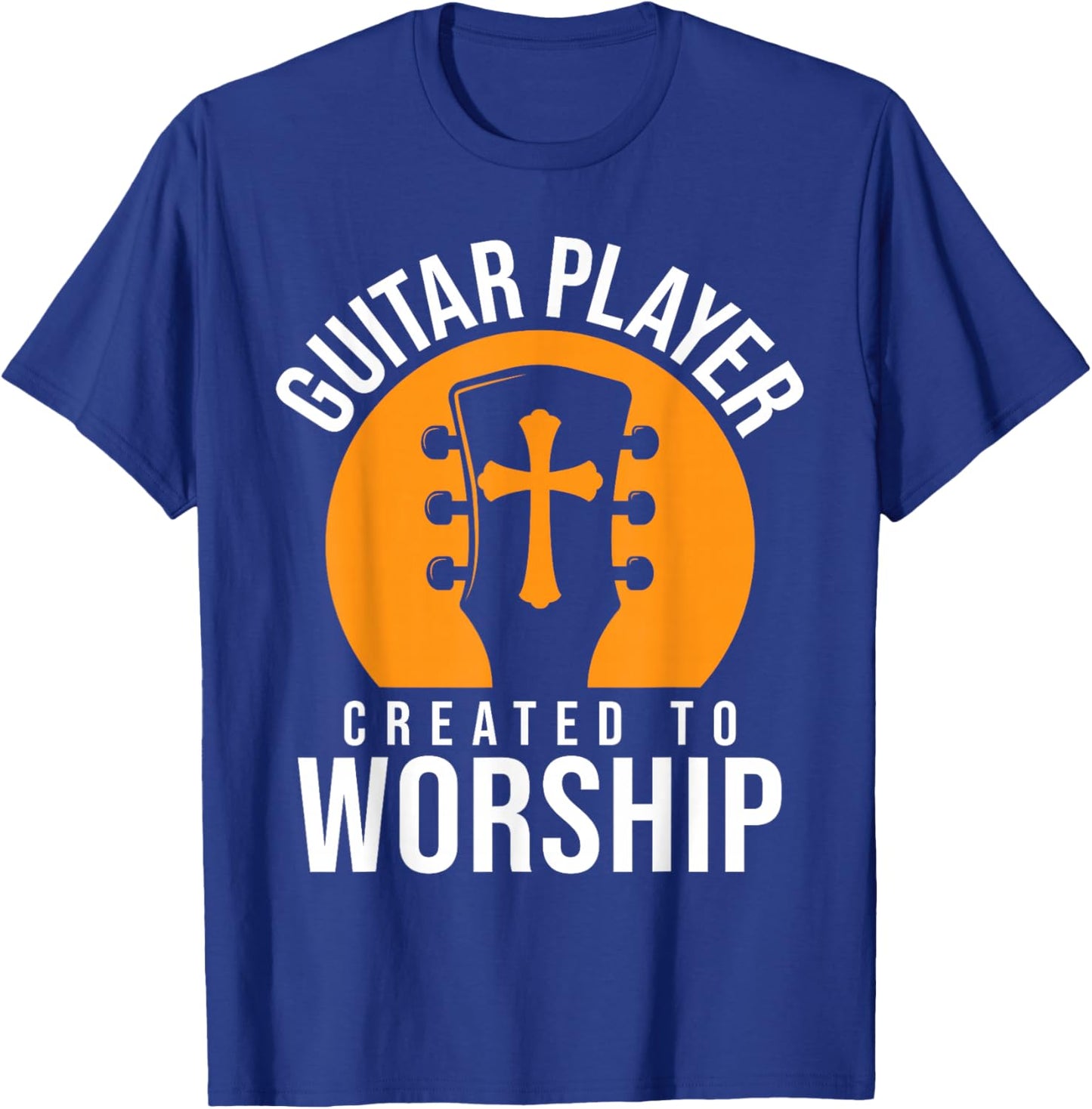Christian Guitarist Worship Guitar Player For Jesus Guitar T-Shirt - T-Shirt | Royal