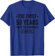50 Years Sober - 50th Sobriety Anniversary T-Shirt - T-Shirt | Royal