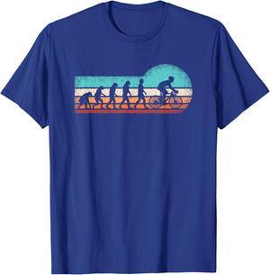 Cyclist Evolution Mountain Bike Cycling Cyclist Men Boys T-Shirt - T-Shirt | Royal