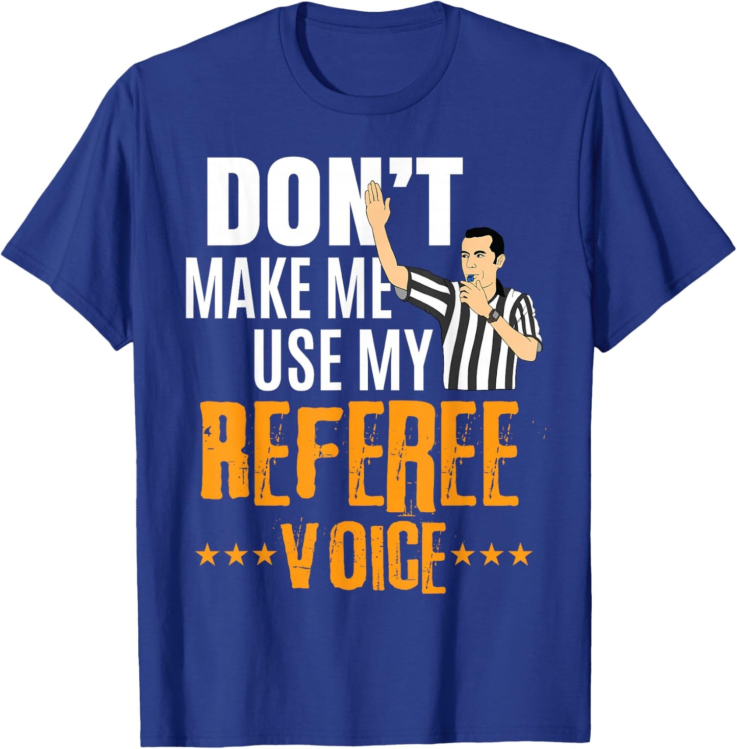 Funny Basketball Ref Hoops - Basketball Referee T-Shirt - T-Shirt | Royal