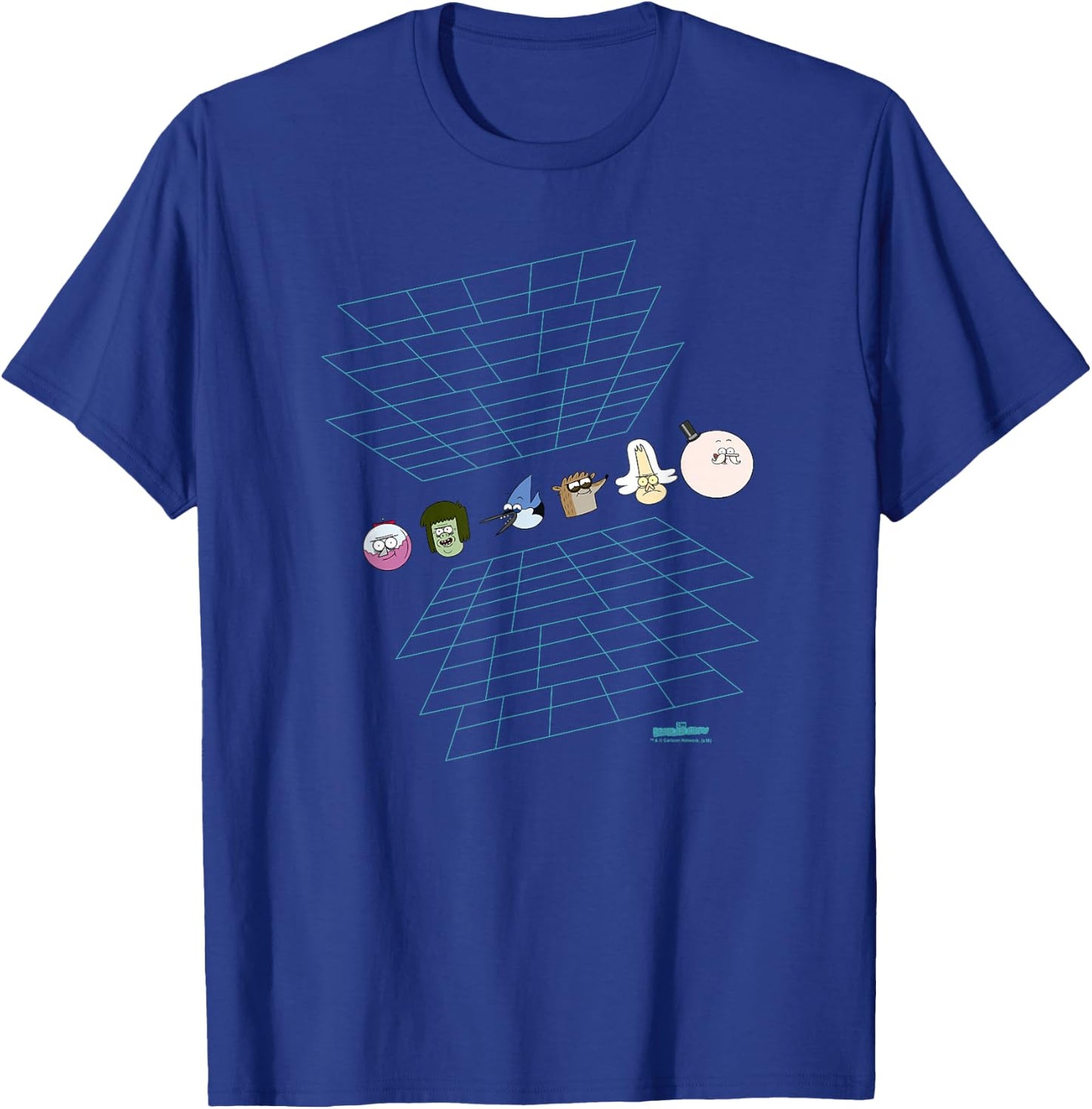 Regular Show Regular Grid T-Shirt - T-Shirt | Royal