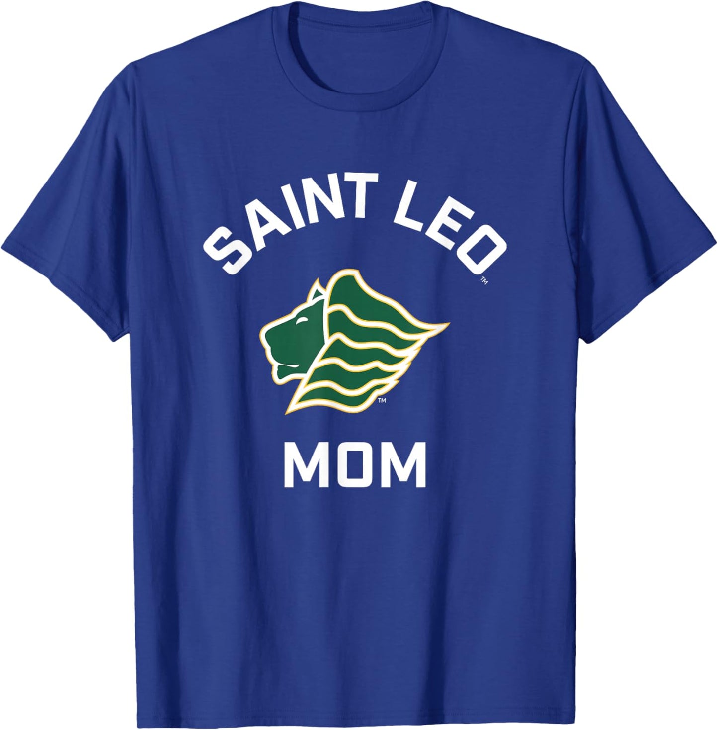 Saint Leo University Lions Arched Mom T-Shirt - T-Shirt | Royal