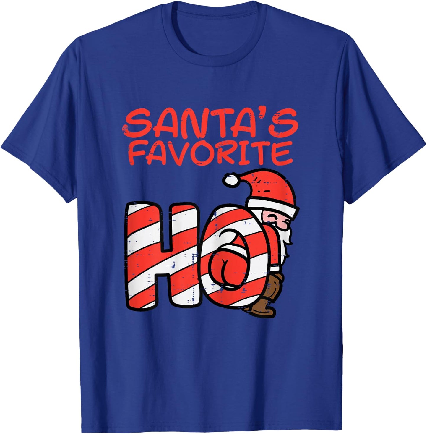 Santas Favorite Funny Naughty Adult Christmas Xmas Women T-Shirt - T-Shirt | Royal