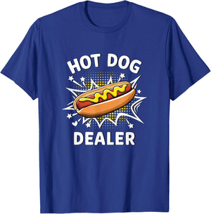 Funny Hot Dogs Dealer T-Shirt - T-Shirt | Royal