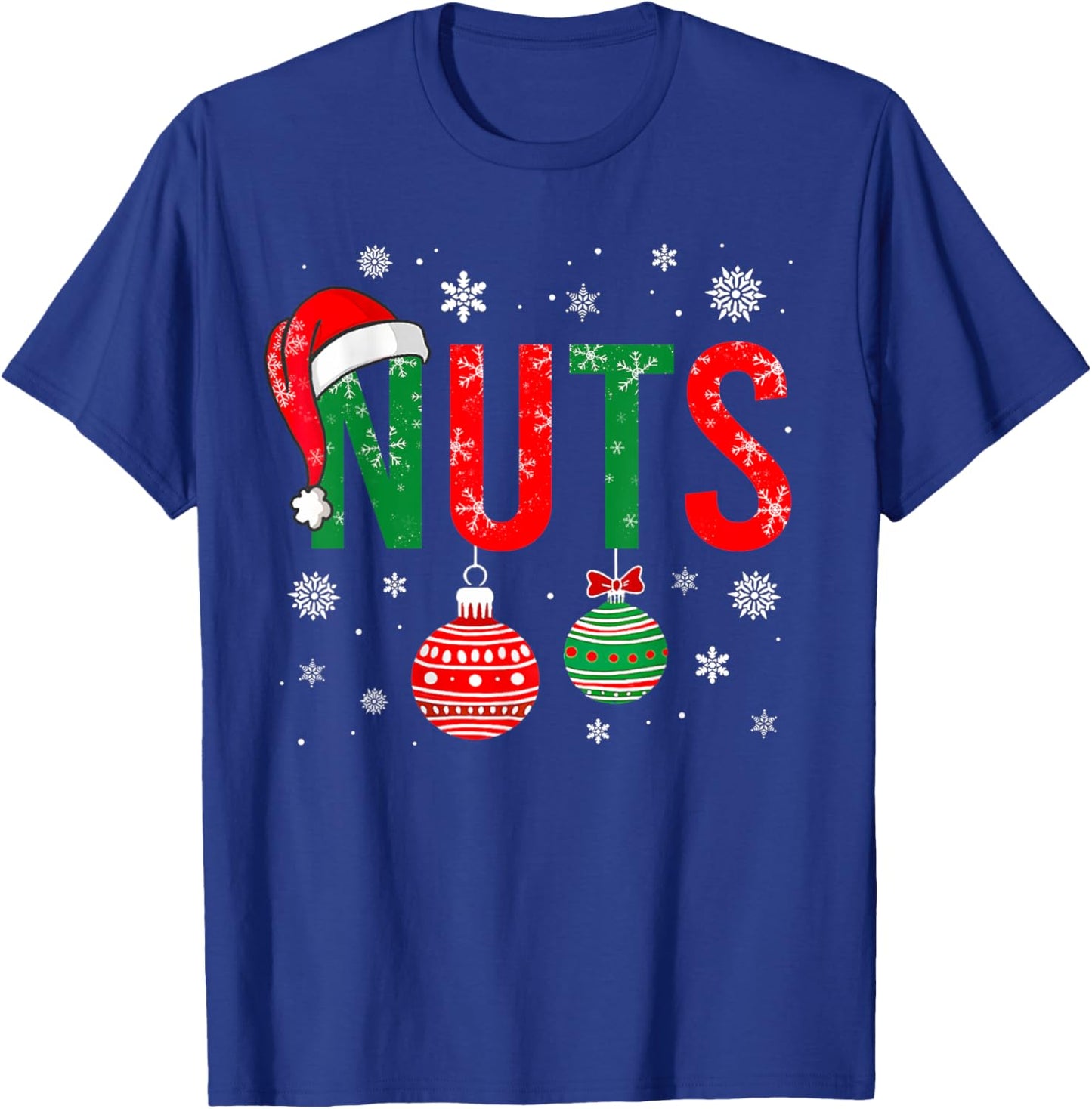 Chest Nuts Christmas Funny Matching Couple Pajama Chestnuts T-Shirt - T-Shirt | Royal