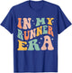 In My Runner Era Funny Running Marathon Groovy Running Mom T-Shirt - T-Shirt | Royal