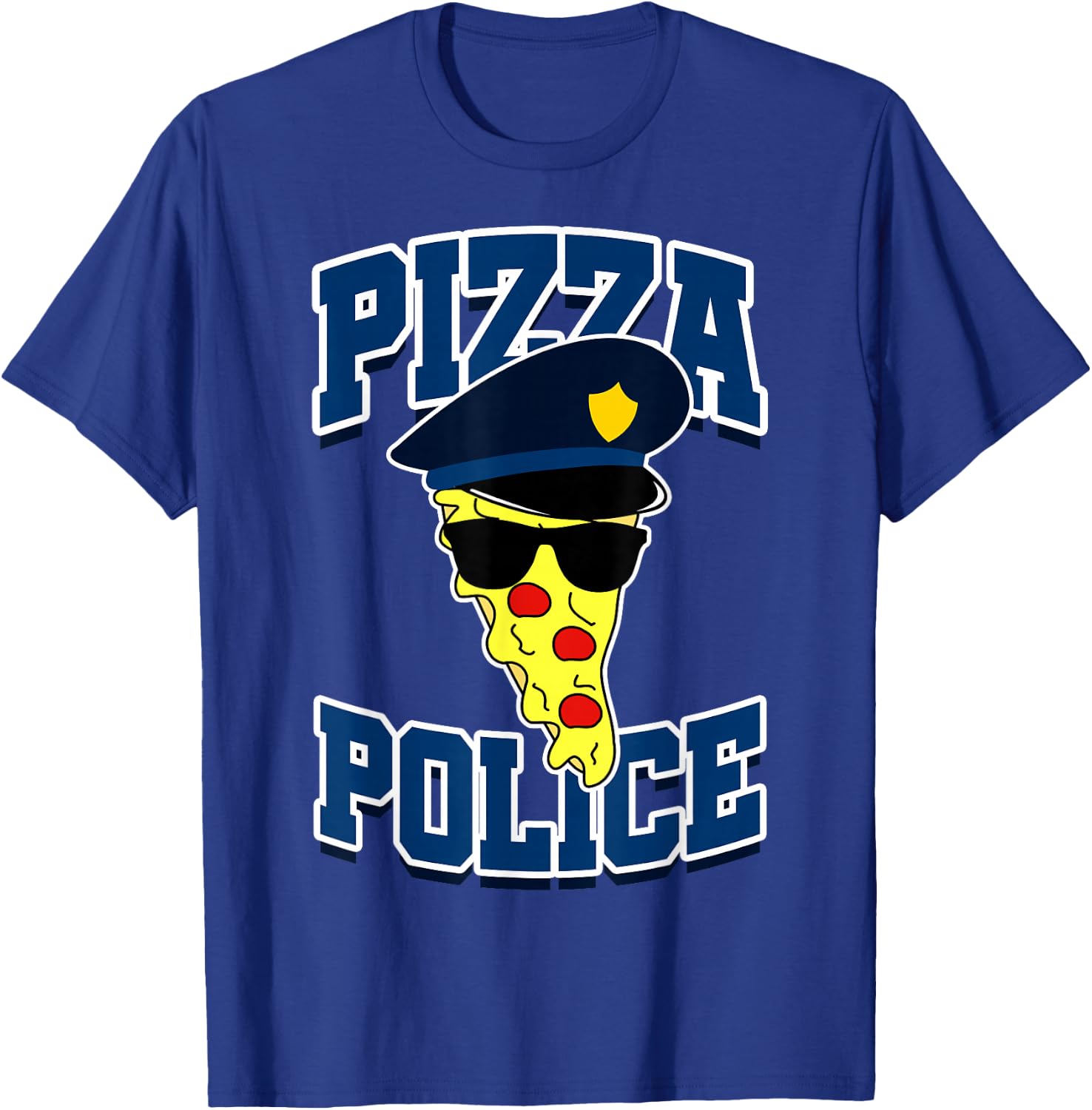 Pizza Police Funny Gift T-Shirt - T-Shirt | Royal