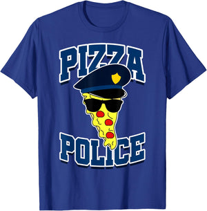 Pizza Police Funny Gift T-Shirt - T-Shirt | Royal
