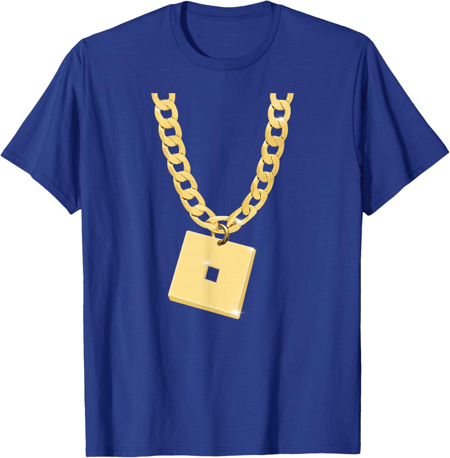 Funny robux chain nad pendant design T-Shirt - T-Shirt | Royal