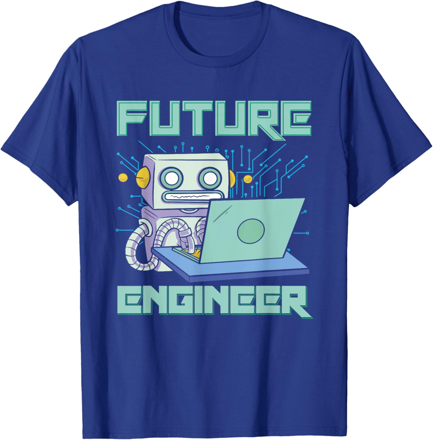 Robotics Robot Future Engineer T-Shirt - T-Shirt | Royal