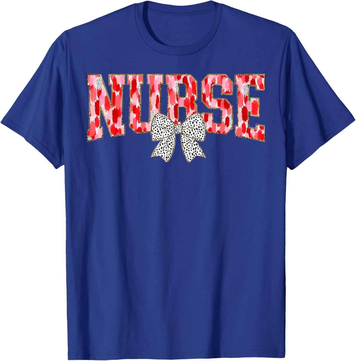 Retro Nurse Coquette Red Bow Girlie Nurse Life T-Shirt - T-Shirt | Royal