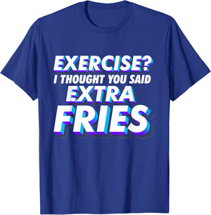 Funny Workout Shirts - Funny Fitness T-Shirt - T-Shirt | Royal