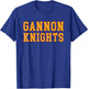 Gannon University Knights Retro Men Women Boys Girls T-Shirt - T-Shirt | Royal