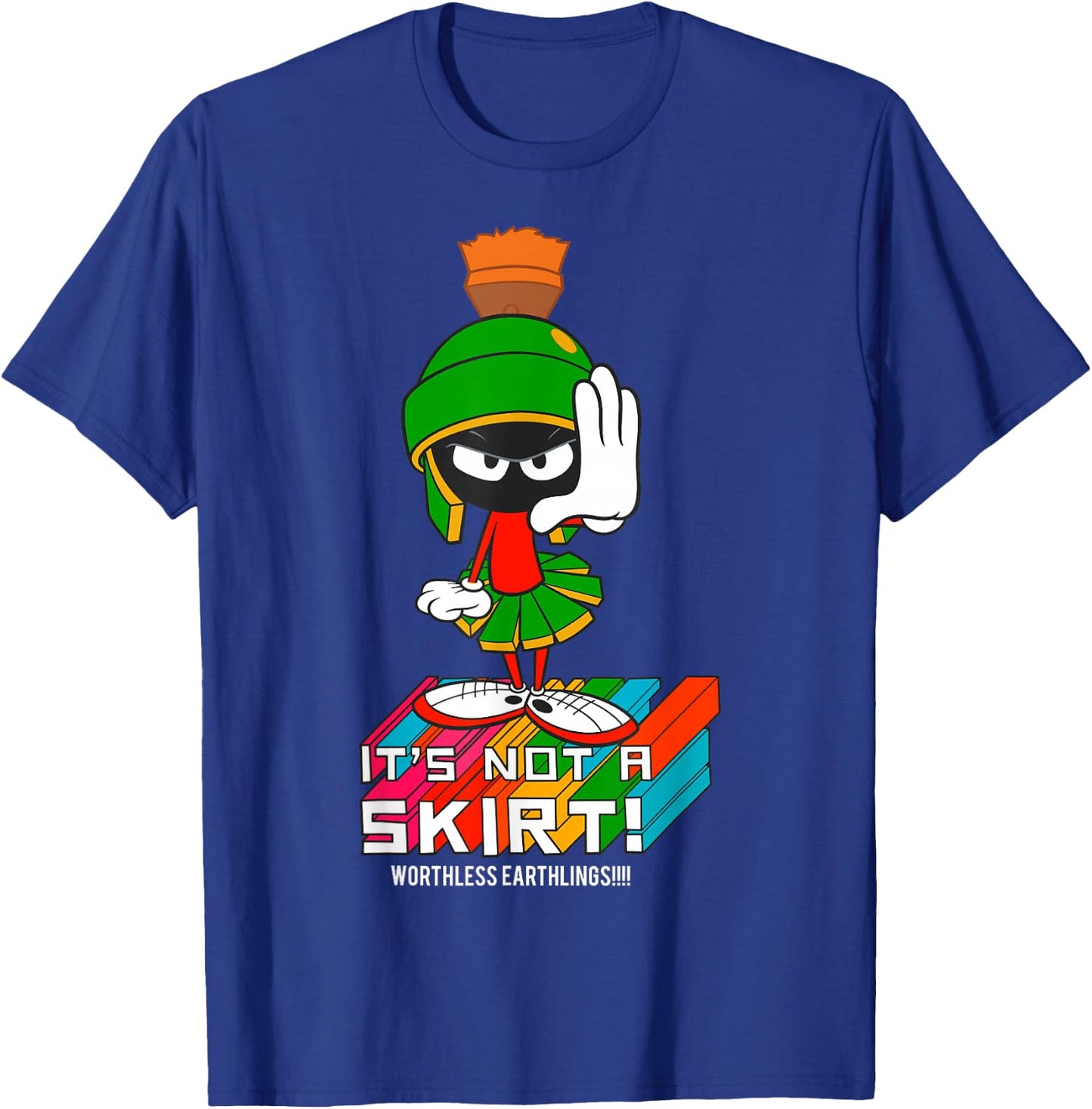 Looney Tunes Marvin The Martian It's Not A Skirt T-Shirt - T-Shirt | Royal