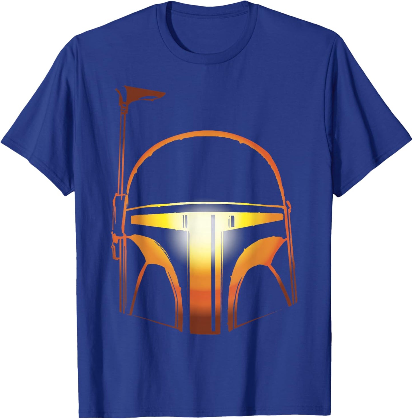 Star Wars Boba Fett Orange Halloween Helmet Glow T-Shirt - T-Shirt | Royal