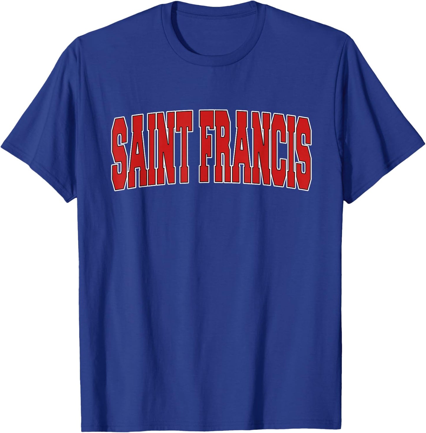 SAINT FRANCIS WI WISCONSIN Varsity Style USA Vintage Sports T-Shirt - T-Shirt | Royal