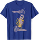 Spooky Halloween ASL Skeleton Hands Ghost T-Shirt - T-Shirt | Royal
