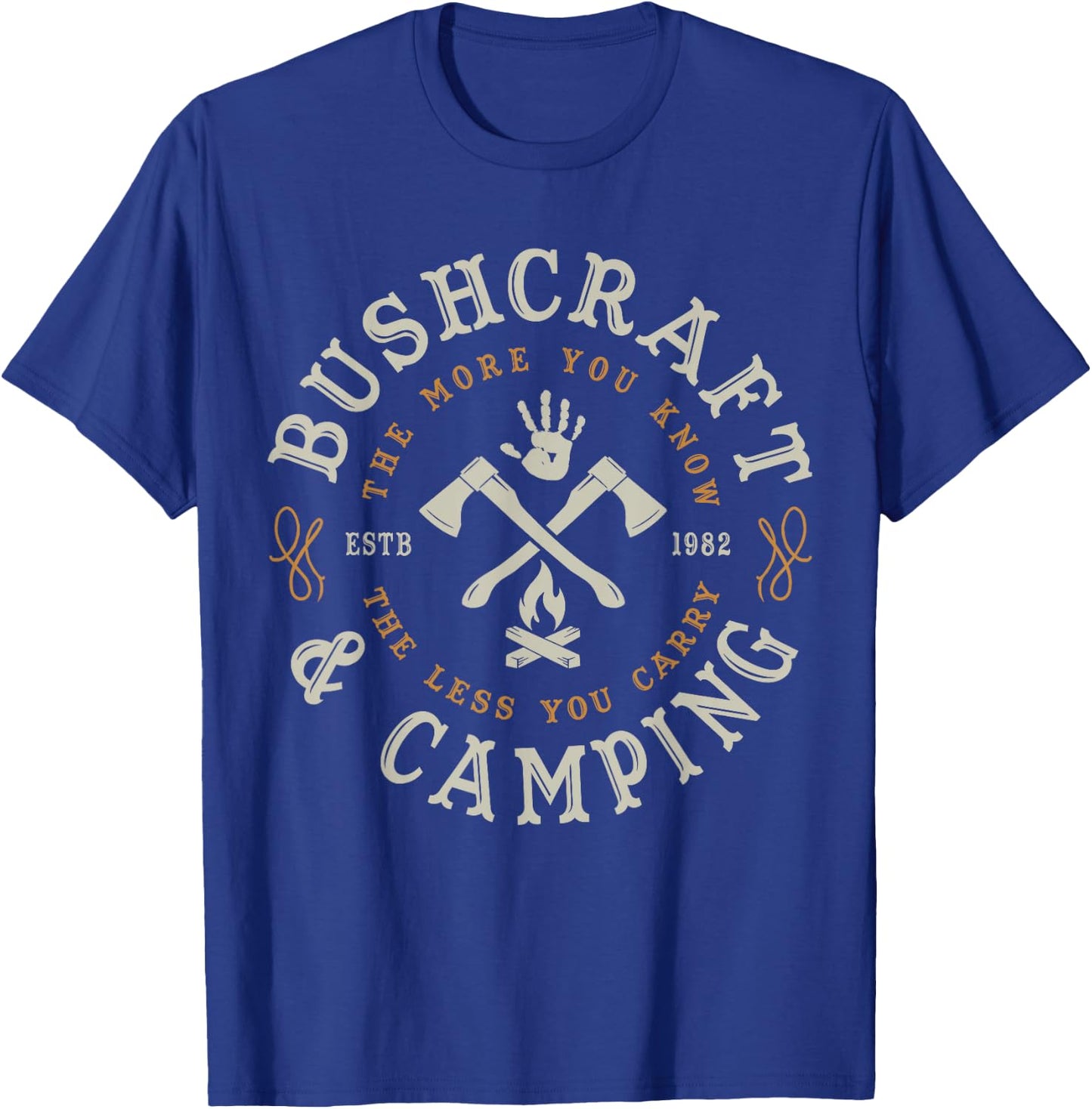 Camping BUSHCRAFT Survival Gifts & Shirts CO. T-Shirt - T-Shirt | Royal