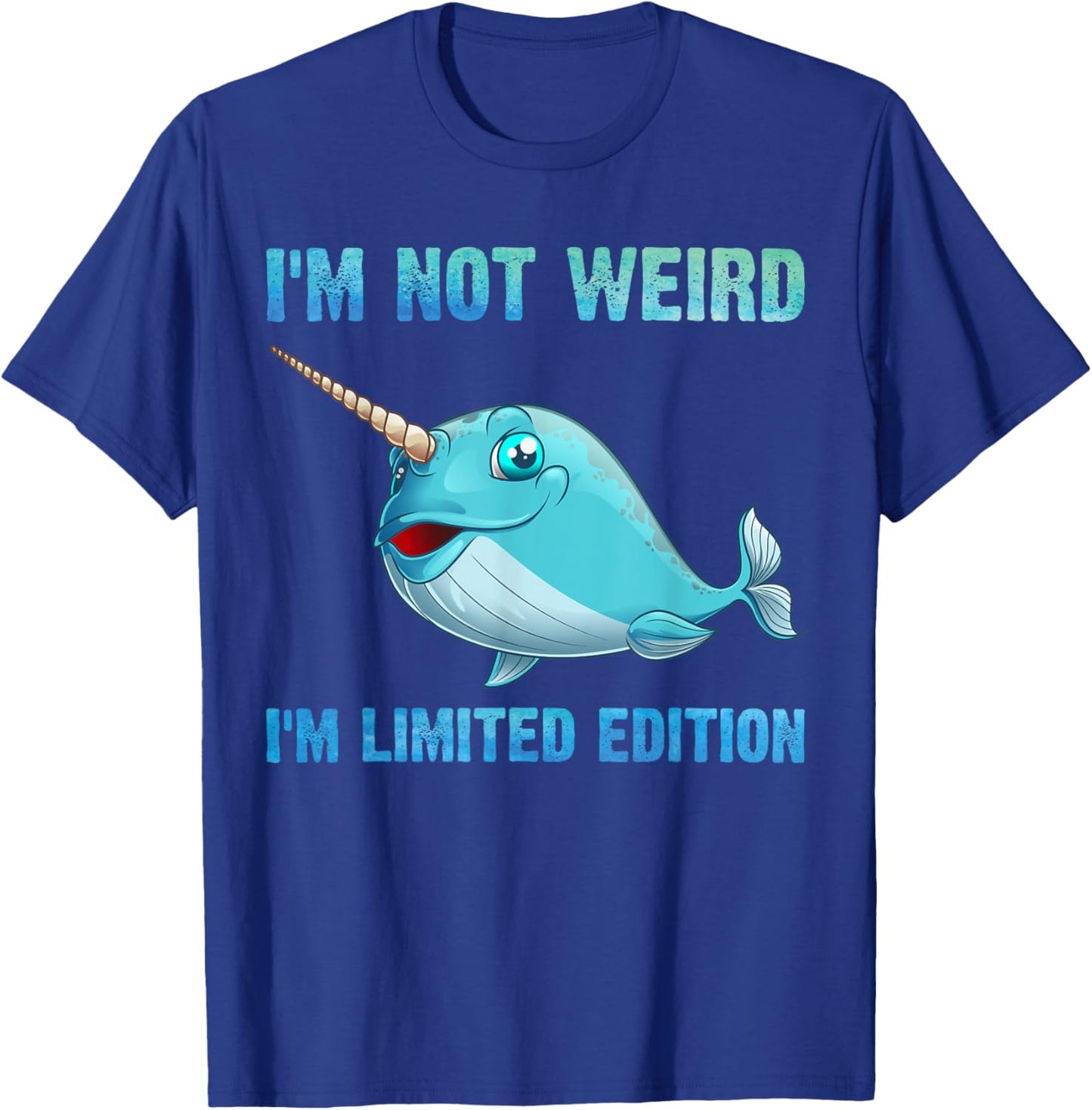 Funny Narwhal Gift Women Sea Whale Fish Ocean Animal T-Shirt - T-Shirt | Royal