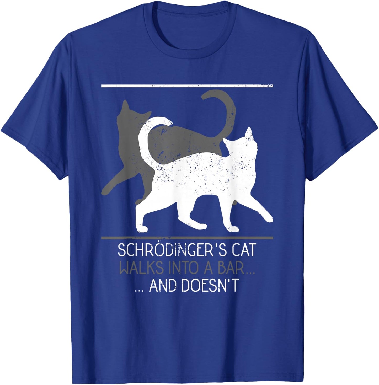 Funny Schrodingers Cat Physics T-Shirt - T-Shirt | Royal