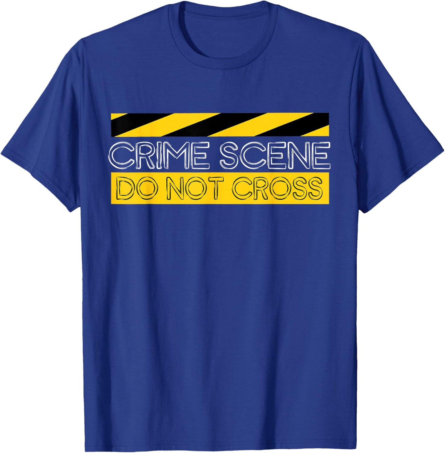 Crime Scene T Shirt Do Not Cross Tape Investigation T-Shirt - T-Shirt | Royal