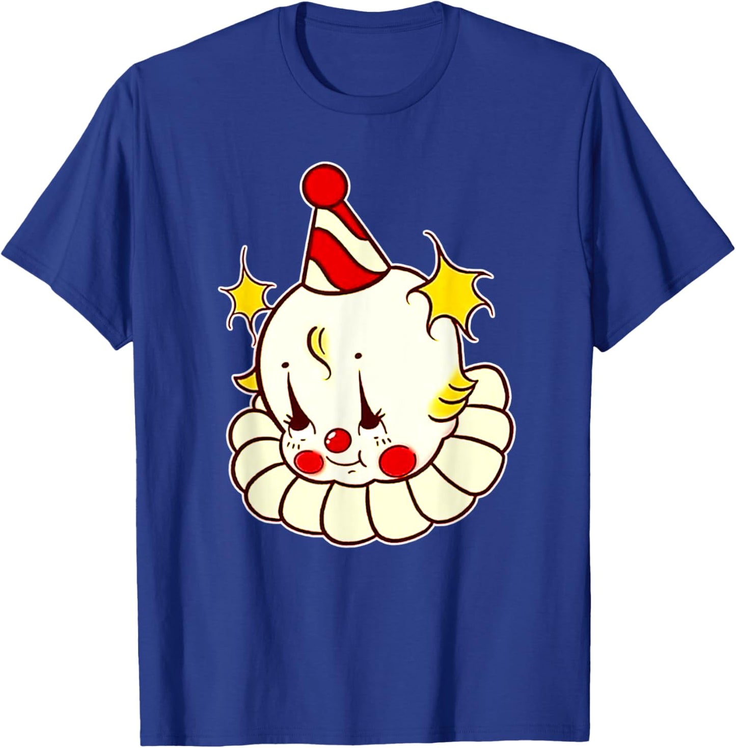 Kewpie Baby Birthday Clown T-Shirt - T-Shirt | Royal
