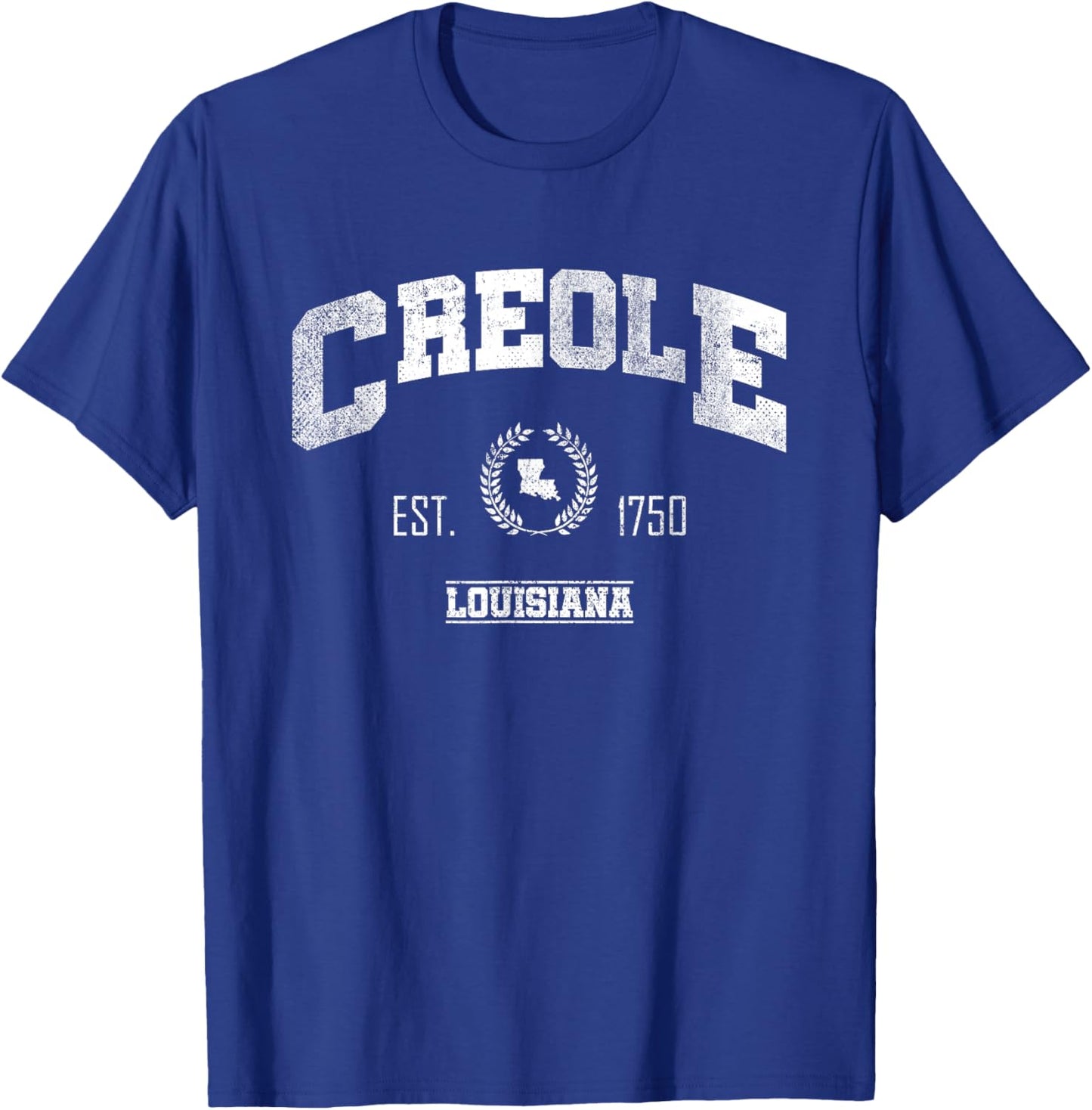 Creole LA | Louisiana | Vintage Throwback T-Shirt - T-Shirt | Royal