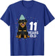 11 Years Old Birthday Rottweiler Dog Lover 11th Party Kid T-Shirt - T-Shirt | Royal
