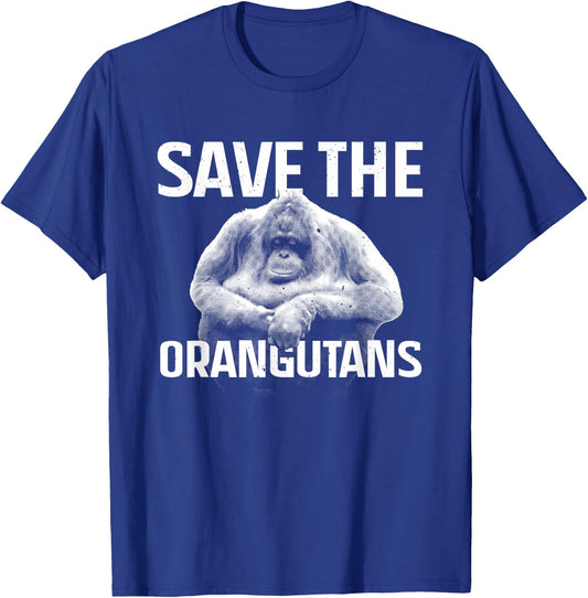 Funny Orangutan Art Women Orangutan Great Ape Lover T-Shirt - T-Shirt | Royal