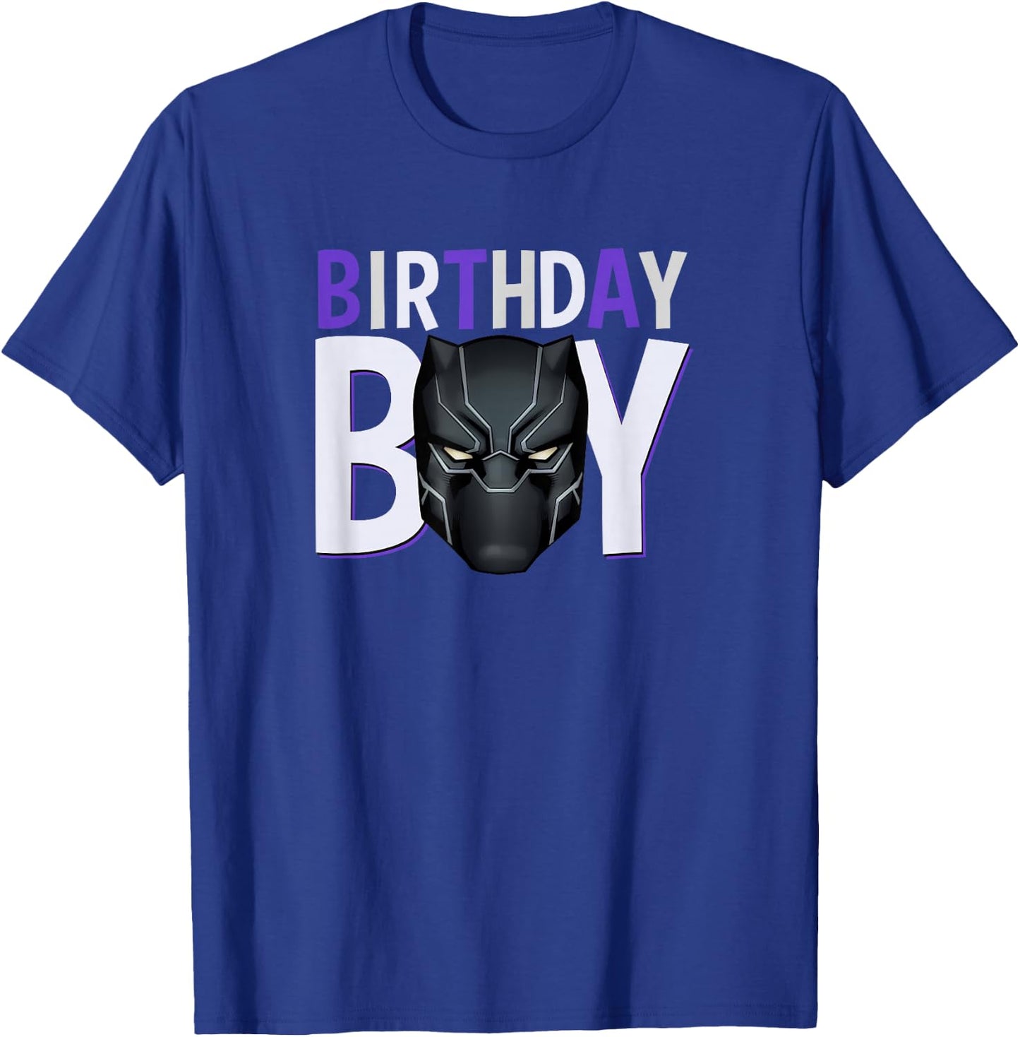Marvel Avengers Black Panther Birthday Boy Small T-Shirt - T-Shirt | Royal