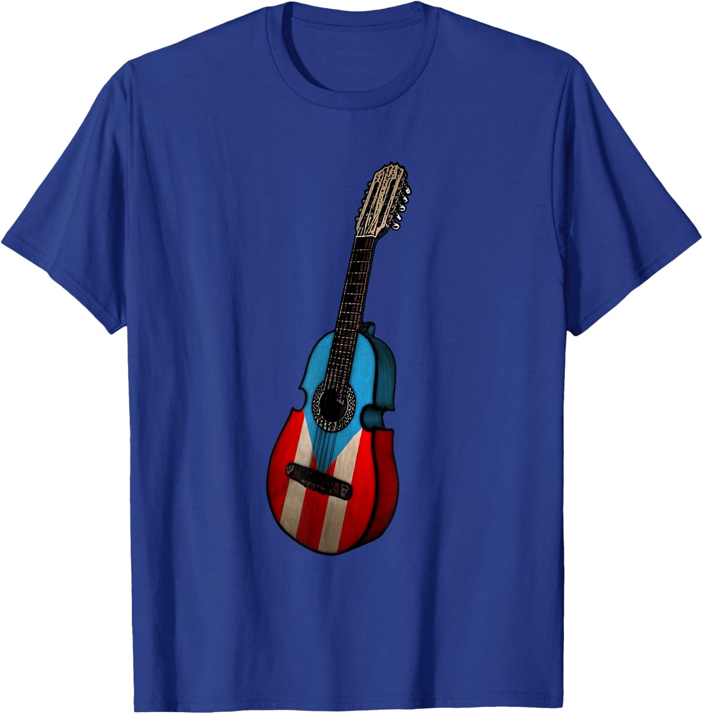 Puerto Rican Flag Cuatro Boricua T-Shirt - T-Shirt | Royal