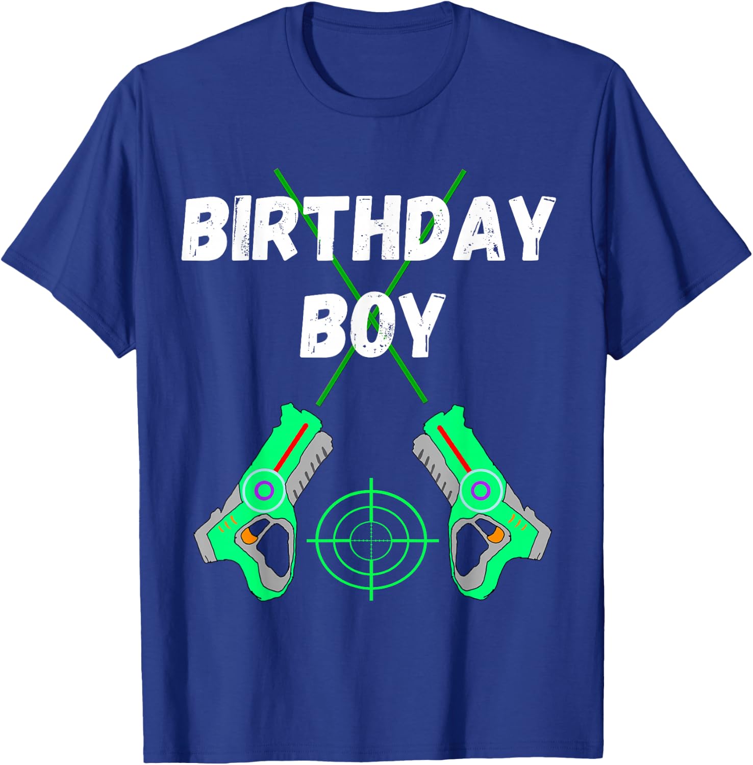 Laser Tag Birthday Boy Party Laser Tag Player Birthday T-Shirt - T-Shirt | Royal