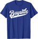 Bayside Queens NYC Typographic Distressed Design T-Shirt - T-Shirt | Royal