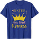 Sister Sis 5th Birthday Her Royal Fiveness Princess Matching T-Shirt - T-Shirt | Royal