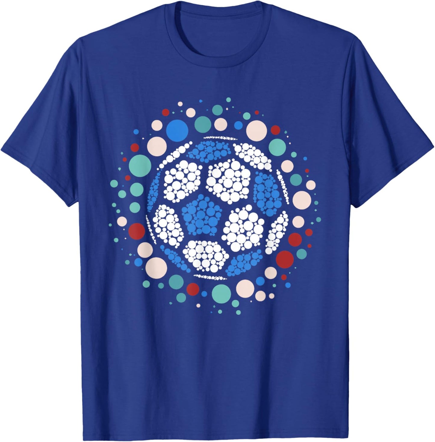 Happy Dot Day Soccer Ball Lover Polka Dot Toddler Youth T-Shirt - T-Shirt | Royal