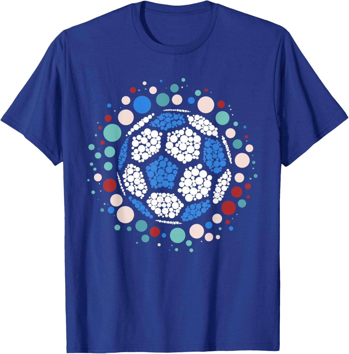 Happy Dot Day Soccer Ball Lover Polka Dot Toddler Youth T-Shirt - T-Shirt | Royal