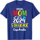 Funny Proud Mom of a Class of 2024 5th Grade Graduate T-Shirt - T-Shirt | Royal