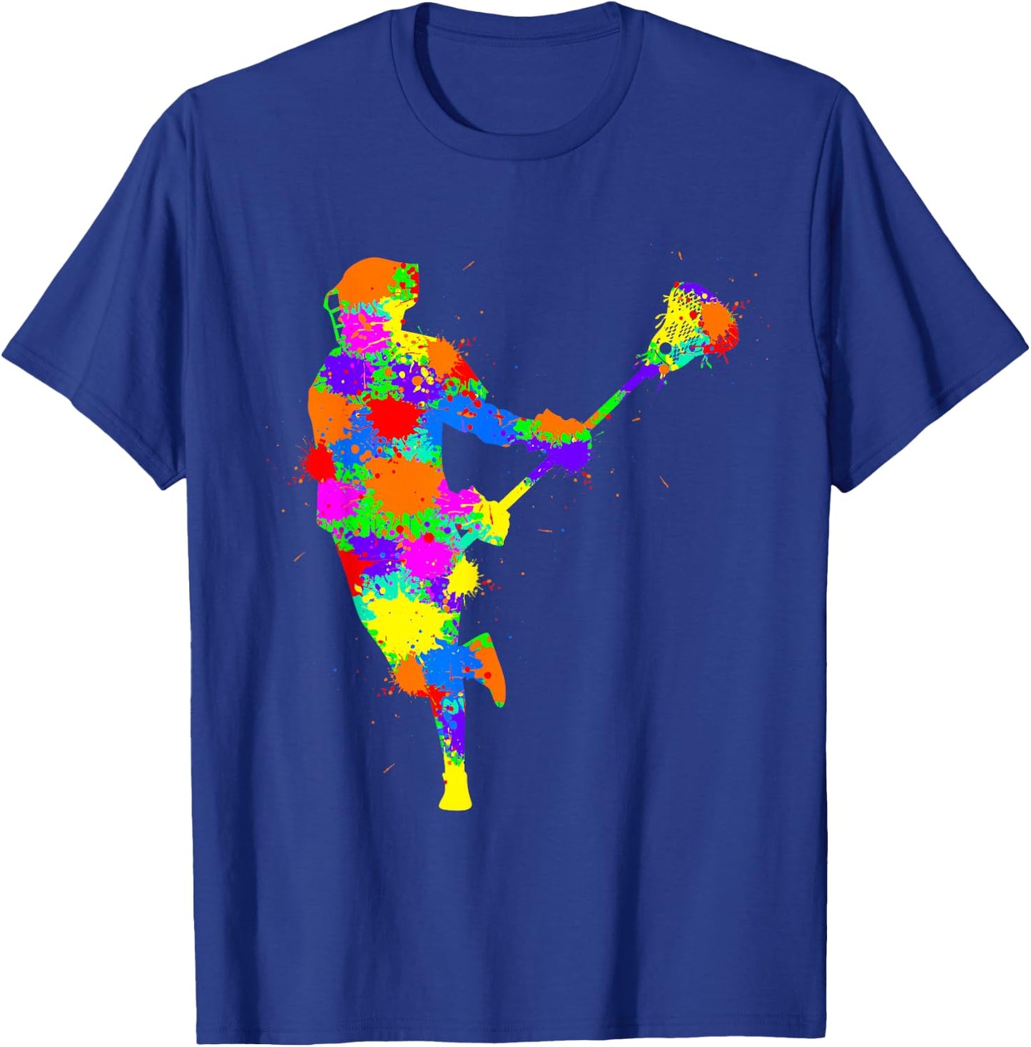 Lacrosse Player Kids Boys Youth T-Shirt - T-Shirt | Royal