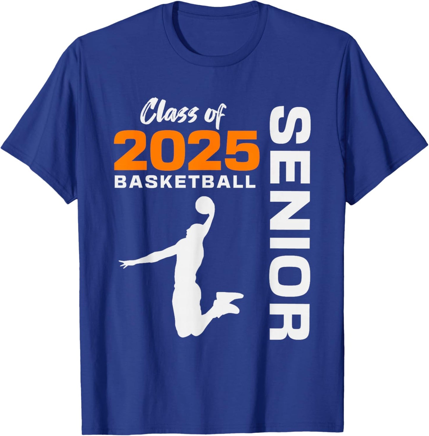 Basketball Senior Matching Class of 2025 Senior Basketball T-Shirt - T-Shirt | Royal