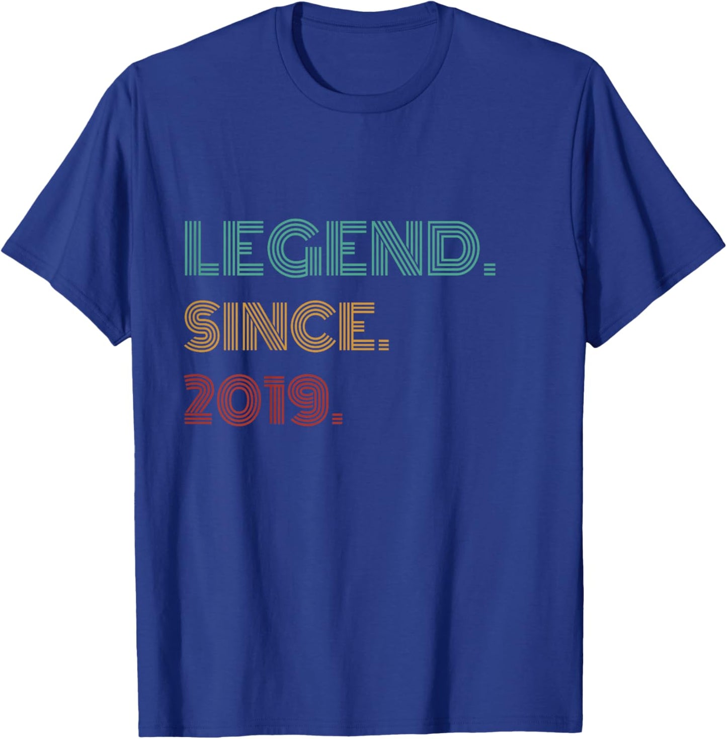 7 Years Old Legend Since 2019 7th Birthday T-Shirt - T-Shirt | Royal
