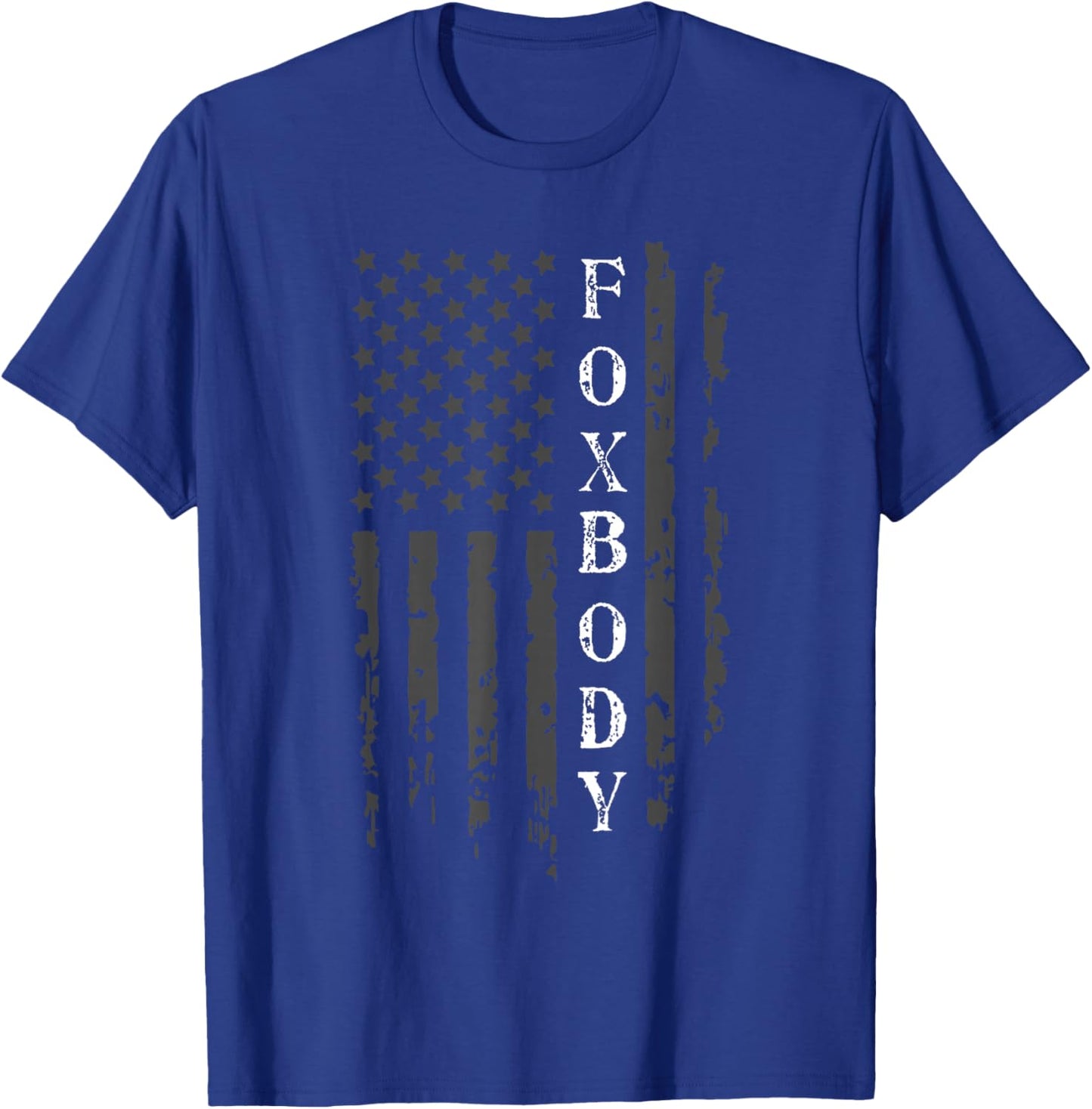Foxbody, Foxbody 5.0 American Flag, Foxbody stang USA Flag , Small, Black T-Shirt - T-Shirt | Royal
