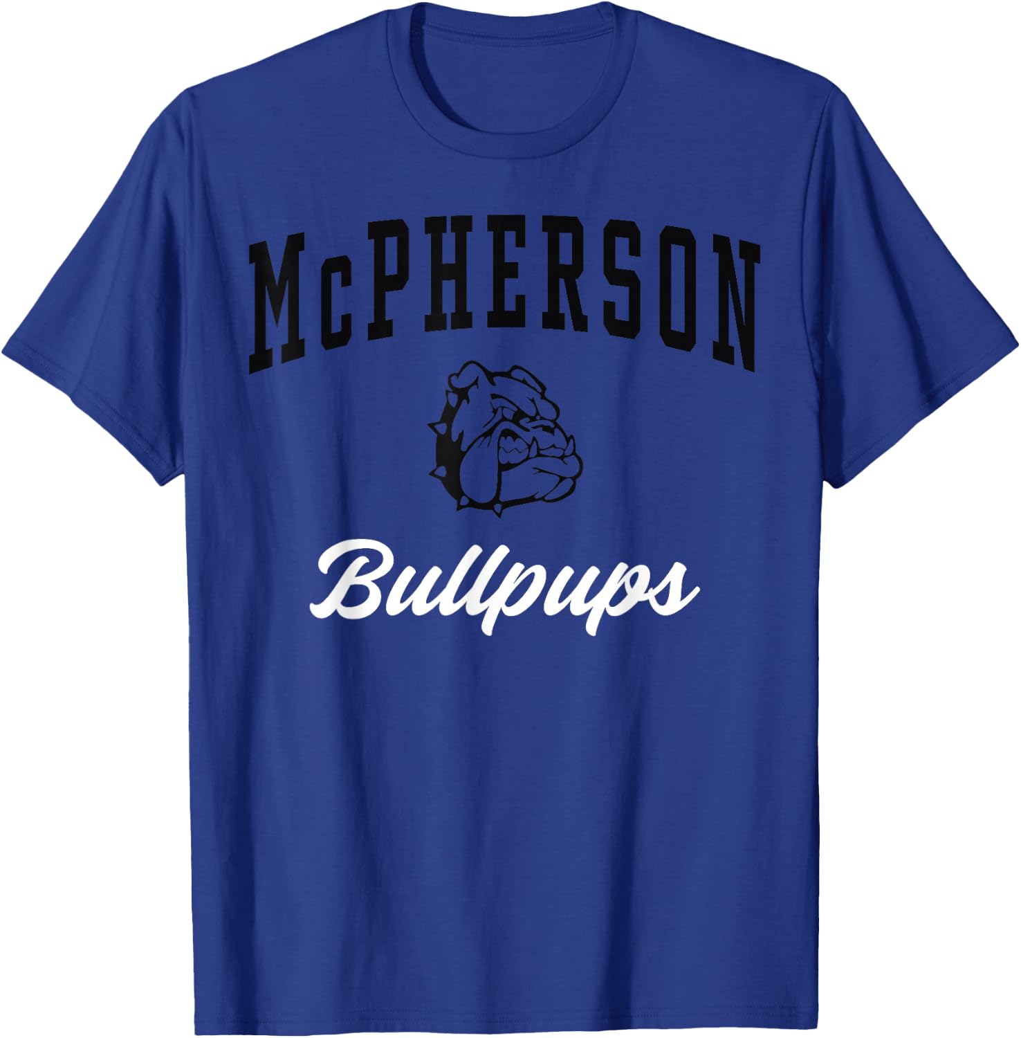 McPherson High School Bullpups C3 T-Shirt - T-Shirt | Royal
