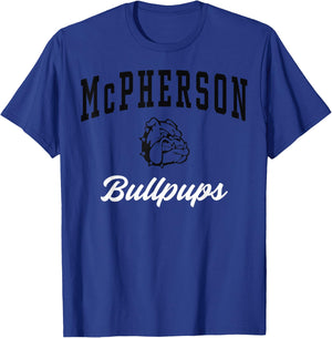 McPherson High School Bullpups C3 T-Shirt - T-Shirt | Royal
