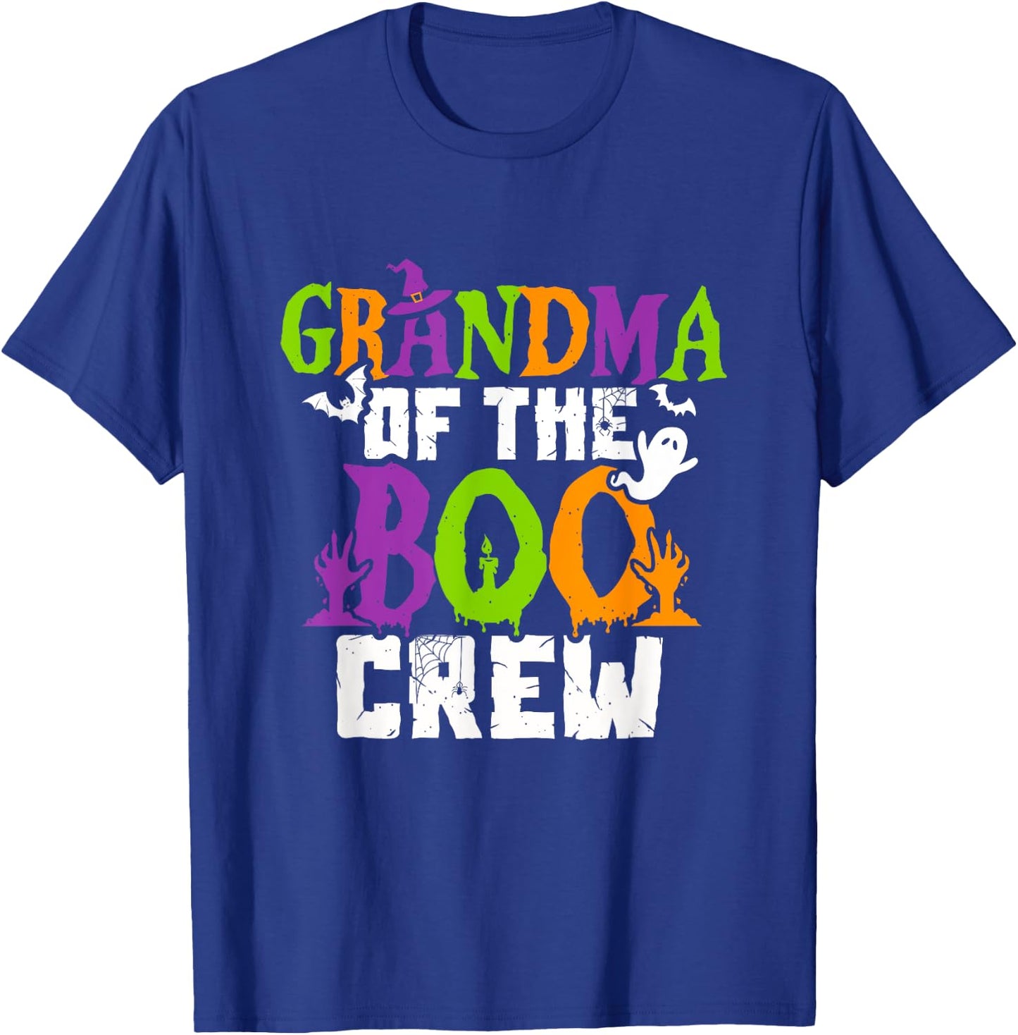 Halloween Grandma Crew Grandmother Spooky Party T-Shirt - T-Shirt | Royal