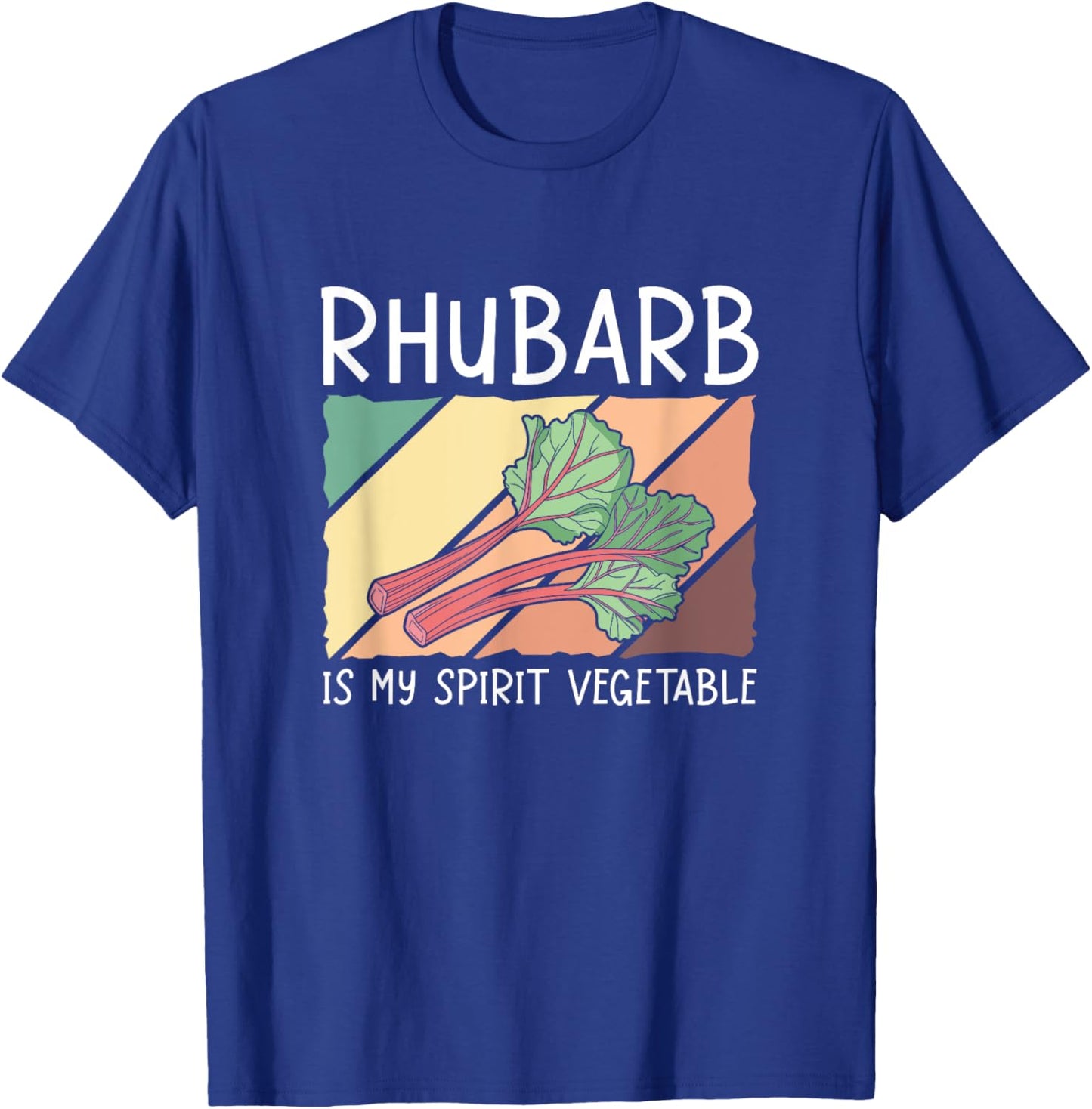 Rhubarb Is My Spirit Vegetable Funny Rhubarb Pie Enthusiasts T-Shirt - T-Shirt | Royal