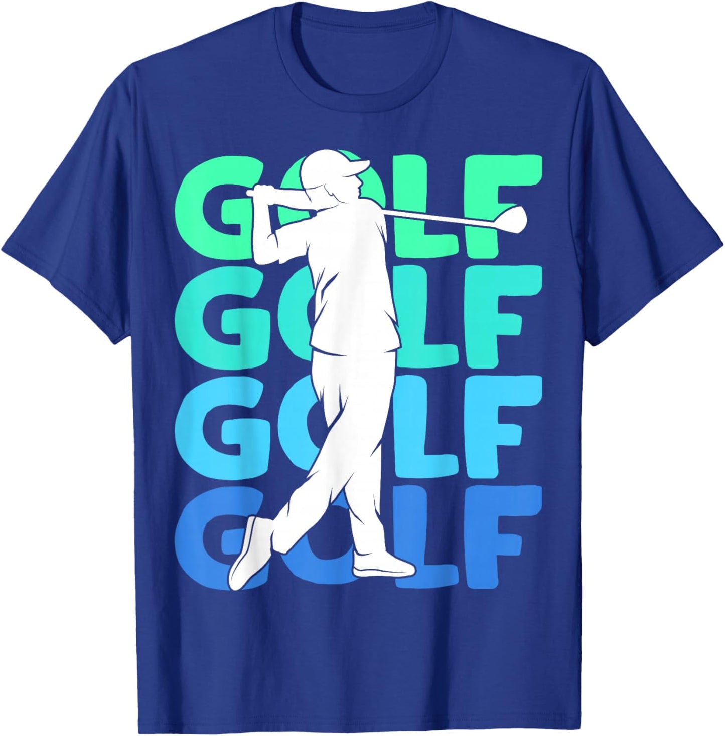 Golf Golfer Golf Player Men Children Boys T-Shirt - T-Shirt | Royal