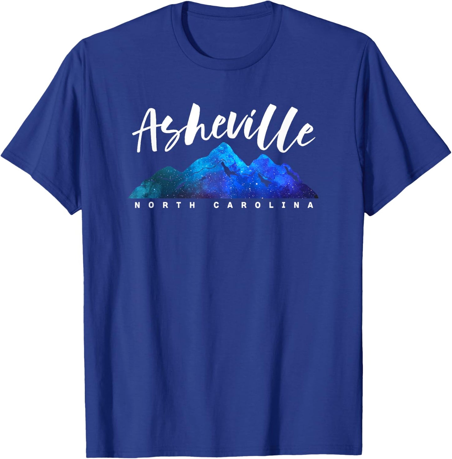 ASHEVILLE NORTH CAROLINA Camping Hiking Skiing Family Trip T-Shirt - T-Shirt | Royal