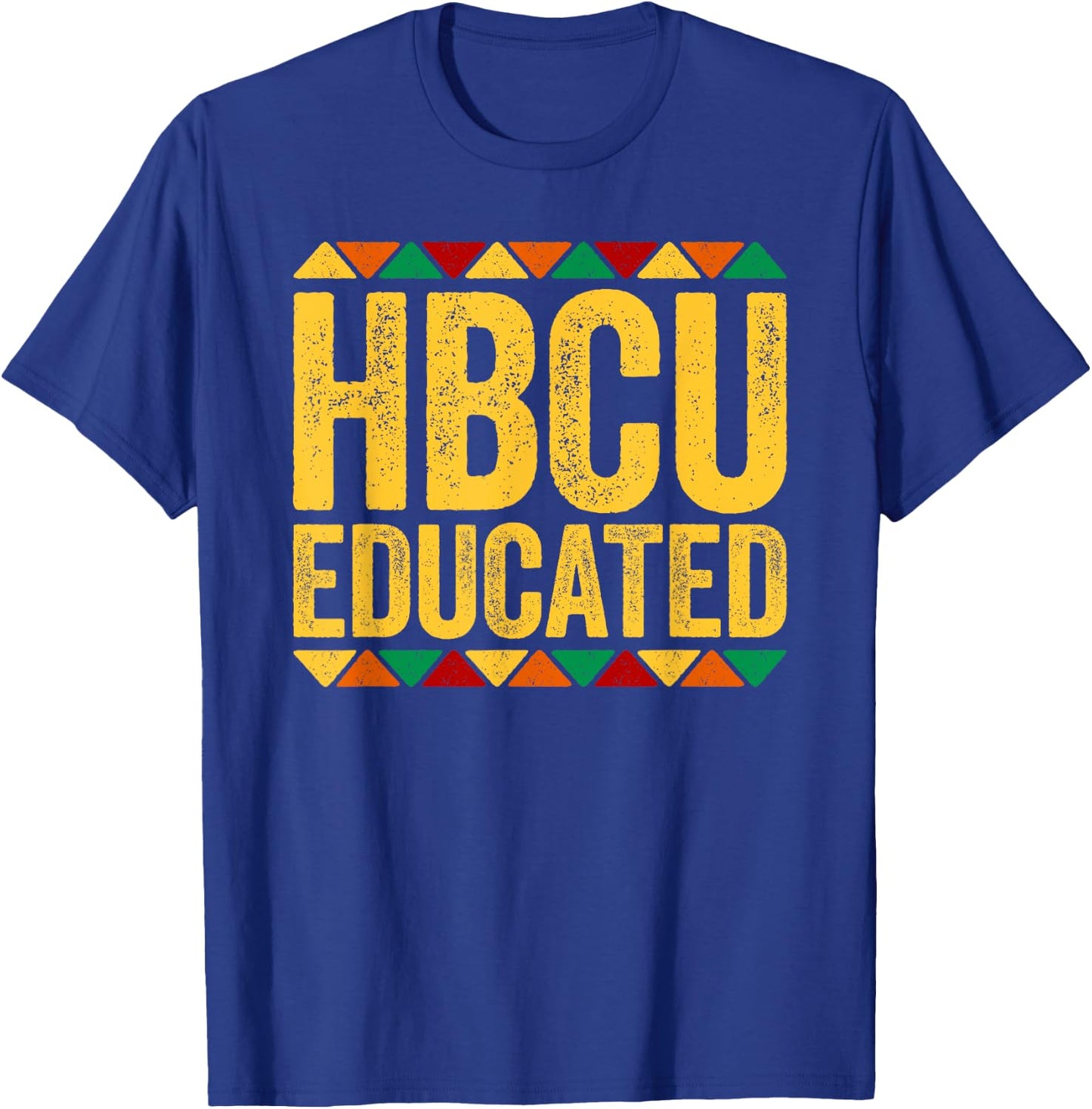 HBCU Educated Shirt Historical Black History College Alumni T-Shirt - T-Shirt | Royal