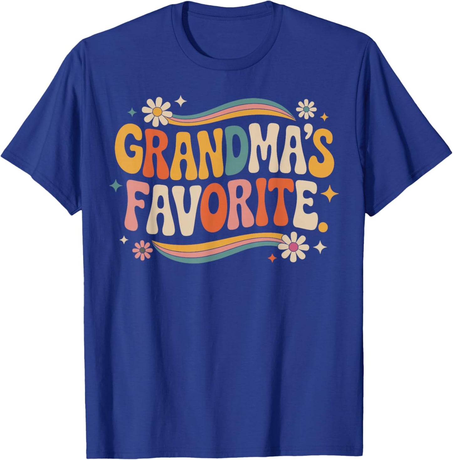Grandmas Favorite Funny Grandparent Grandchild Vintage Humor T-Shirt - T-Shirt | Royal