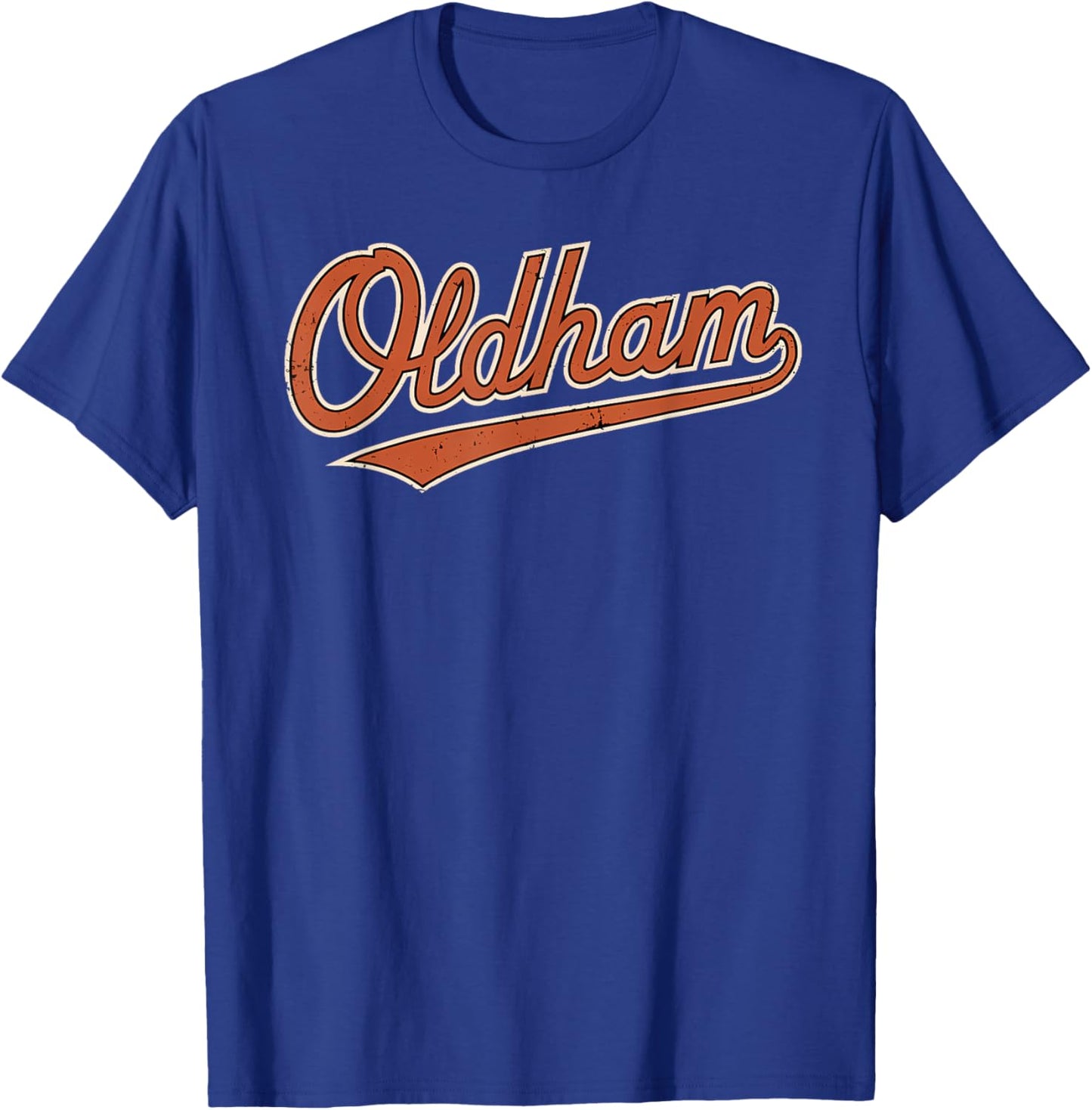 Oldham UK Royaume-Uni City Tourist Sport Hommes Femmes T-Shirt - T-Shirt | Royal